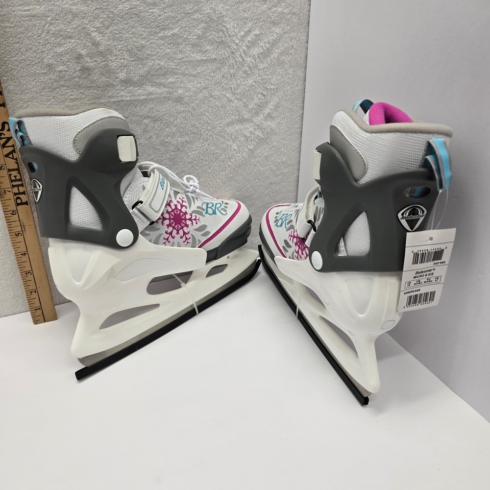 Bladerunner Micro Ice Skates Adjustable Girls White Pink Size 5-8 - Picture 16 of 16